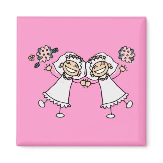 2 Brides magnet