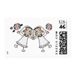 2 Brides Postage Stamp