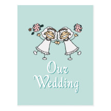 2 Brides Postcards