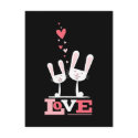 2 Bunnies in Love | Valentine Themed Postcards by LisaMarieDesign 2 Bunnies in Love | Valentine Themed Postcards