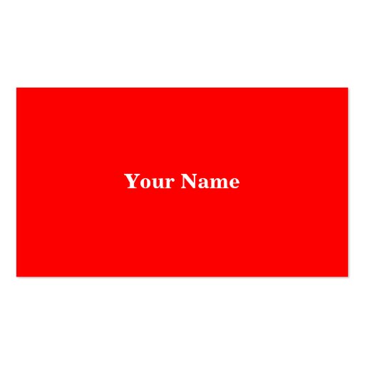 2 Business in 1 Red Card Business Card