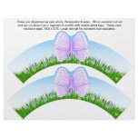 2 Butterfly Birthday Personalize Cupcake Wrappers flyers