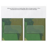 2 Camouflage Birthday Custom Candy Bar Wrappers Flyers