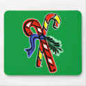 2 candy canes and ribbon