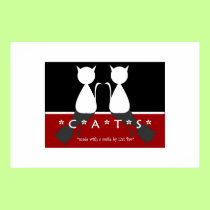 2 cats posters by liatbar 2 cats posters