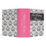 2" Chandelier damask wedding personalized binder