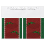 2 Christmas Custom Hersheys Candy Bar Wrappers Full Color Flyer