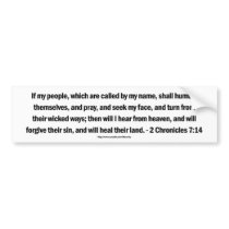 2 Chronicles 7:14 GOD's recipe for revival bumper stickers by kjvonly 2 Chronicles 7:14 GOD's recipe for revival bumper stickers