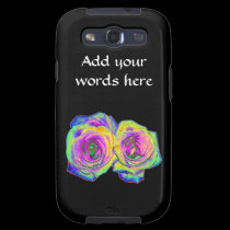 2 Colored Foil Roses casemate cases