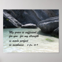2 Cor. 12:9 Poster
