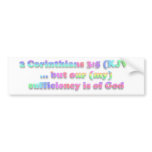 2 Cor 3:5 Bumper Sticker