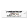 2 Cor 3:5 Bumper Sticker