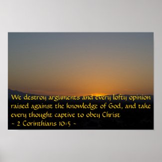 2 Corinthians 10:5 Poster