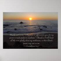 2 Corinthians 12:9 Poster posters
