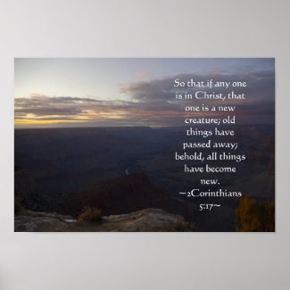 2 Corinthians 5:17 Poster print