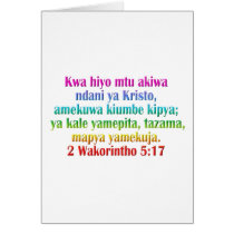 2 Corinthians 5:17 Swahili cards