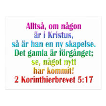 2 Corinthians 5:17 Swedish Postcard