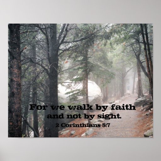 2 Corinthians 5:7 Print | Zazzle