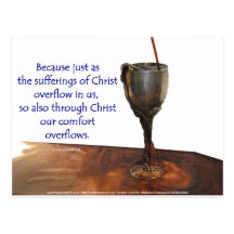2 Corithians Overflowing Chalice / Suffering Post Card
