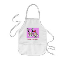 2-COWS, WE'RE THE BEST aprons
