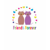 2 cute cats: we are friends forever zazzle_shirt