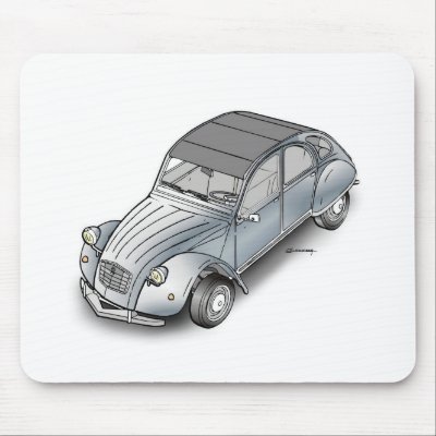 2 cv citroen mousepads by simonianchris