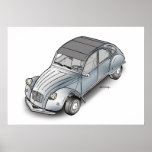 2 CV Citroen Posters
