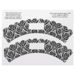 2 Damask design Custom Cupcake Wrappers Flyers
