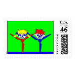 2 Dancers postage