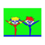 2 Dancers Postcard