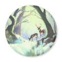 2 DEER by SHARON SHARPE magnets by sharonsharpe 2 DEER by SHARON SHARPE magnets