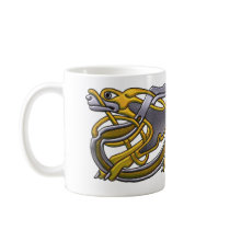 2 Dogs Celtic knot work mugs