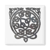 2 Dragons black chrome magnets by arthistory 2 Dragons black chrome magnets
