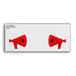 2 dueling bullhorns envelopes