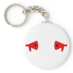 2 dueling bullhorns keychains