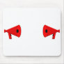 2 dueling bullhorns mouse pads
