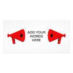 2 dueling bullhorns photo card template