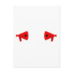 2 dueling bullhorns post cards