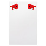 2 dueling bullhorns personalized stationery