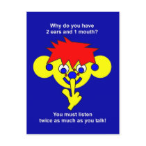 2 ears 1 mouth postcards by lonvig 2 ears 1 mouth postcards
