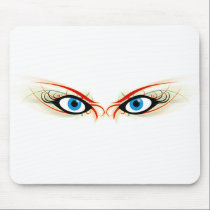 2 eyes-white-effect Mousepad mousepads
