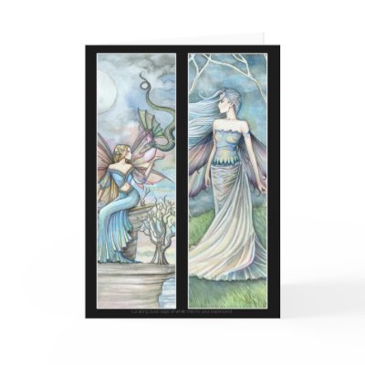 2 Fairy Bookmarks Card by Molly Harrison by robmolily