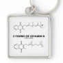 2 Forms Of Vitamin K (Chemical Molecules) Key Chain