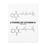 2 Forms Of Vitamin K (Chemical Molecules) Post Cards