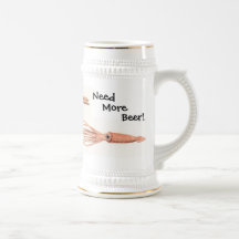 2 Giant Squids Reaching Coffee Mug