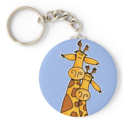 2 giraffes keychain by cfkaatje