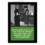 2 girls 1 cup bad taste Christmas Greeting Card
