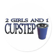 2 Girls and 1 Cupstep FILTHY DUBSTEP Stickers