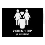 2 girls one cup - 2girls1cup - funny tee cards
