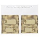 2 Golden Anniversary Custom Candy Bar Wrappers Full Color Flyer